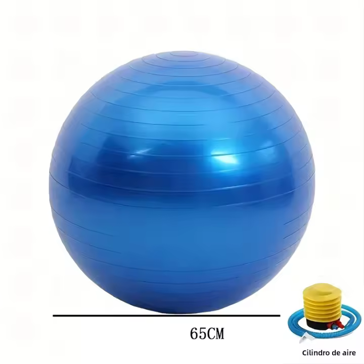 Bola De Yoga De PVC Bola De Fitness Antideslizante 65cm Resistente a Explosiones Equipo De Pilates Para Gimnasio Y Hogar - 1
