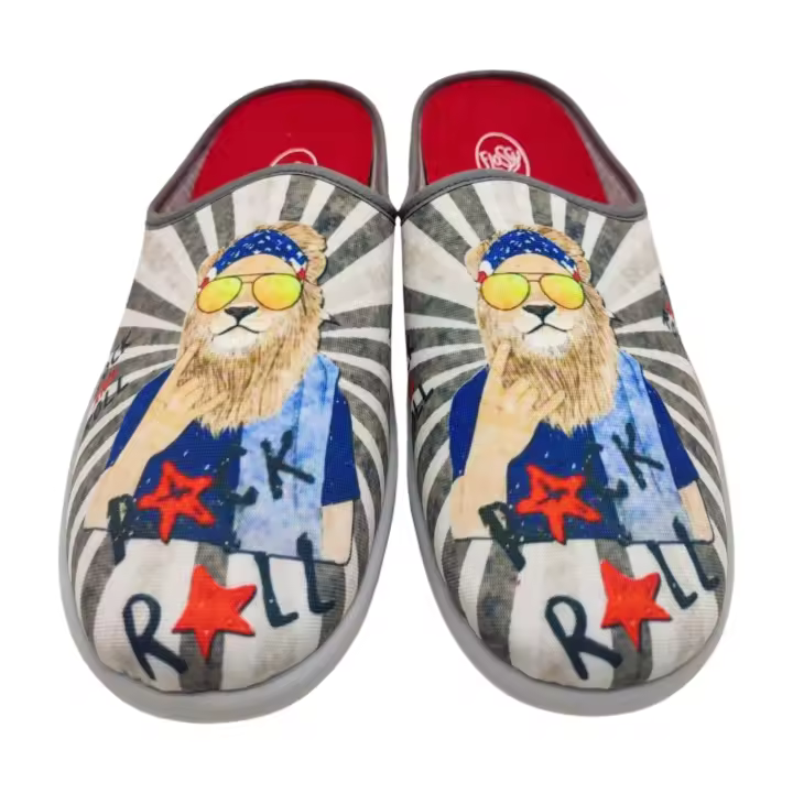 Zapatillas de casa para hombre de verano con puntera cerrada Marca Flossy cómodas, flexibles, ligeras y gran confort , con plantilla extraíble y suela perfumada , antideslizante , fabricadas en España ,suaves y tiernas. Calzado para el hogar ideal - 1