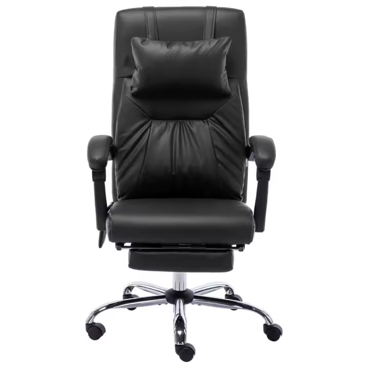 Silla de masaje de cuero sintético Negro - 1