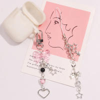 Llavero De Teléfono Gótico Y2K Con Corazón Y Estrella Para Mujeres Y Niñas Accesorio Lindo De Cadenilla De Bolso Kawaii Material Plástico Y Aleación De Zinc - details 3