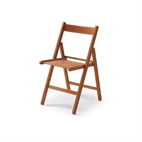 Genérico NO MARCA Silla Plegable de Madera Cerezo - Ideal para Espacios Reducidos - 1