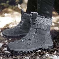 Botas De Invierno Para Hombre Con Piel De Vaca Y Peluche Botas De Nieve Calientes Botas De Trabajo Militar Casual Zapatos De Tobillo Unisex - details 17