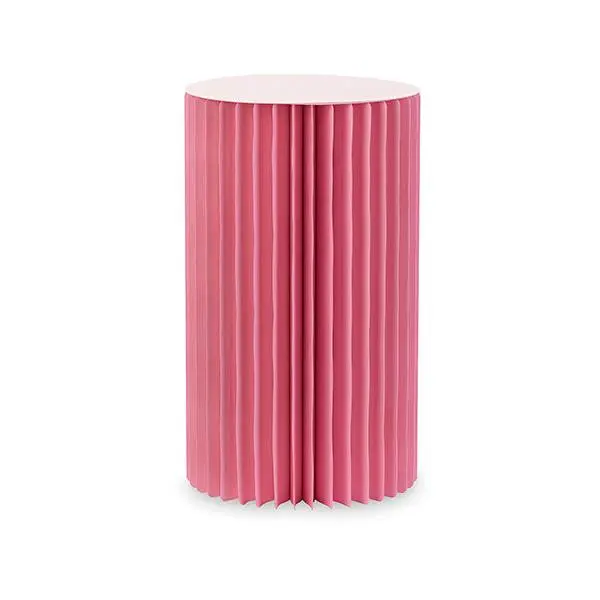 Cupid & Co. Cilindro de papel plegable con bandeja D 350 mm H 600 mm Rosa - 1