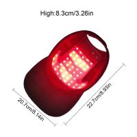 La luz roja y el cscimiento infrarrojo Del Pelo del casete de La Therapy, helmet del cencimiento de FUR 4-Mode 2-Light, El 100% Nuevo - details 0