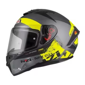 Casco Integral Nzi Trendy Canadian Antracita Amarillo - 1