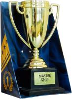 Copa trofeo decorativa 19cm para el o la "Master Chef" - details 0