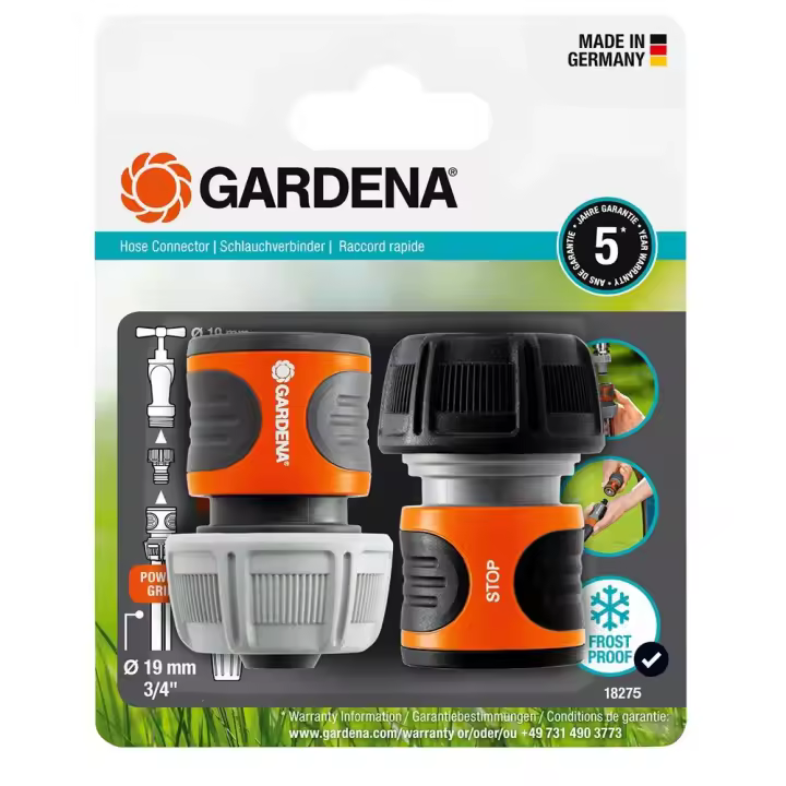 Gardena Conector Rapido Set 19 Mm Transparente - 1