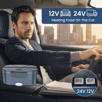 Fiambrera Eléctrica Calentable Coche+Hogar 220V 2L  100W Fiambrera Portátil de Acero Inoxidable Bento Lunchbox Contenedor de Comida Bento Box - details 1