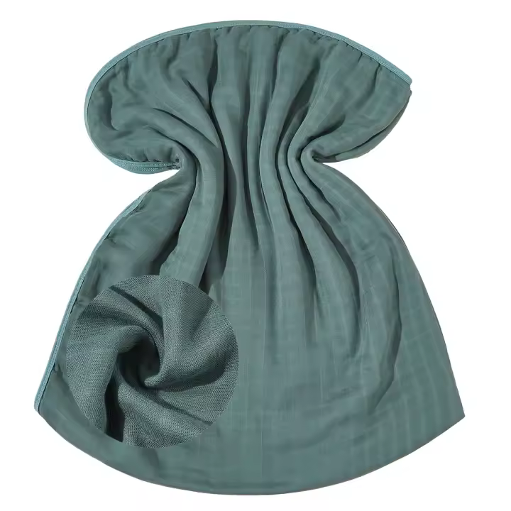 Manta de algodón de bambú INS6 capas, color celulosa de bambú, toalla de baño para bebé, manta teñida de algodón de bambú suave - 1