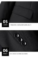 Traje De Novio Italiano Estilo Slim Para Hombre Color Sólido Moda Negocios Traje De Boda Profesional Conjunto De Chaqueta Y Pantalones - details 13