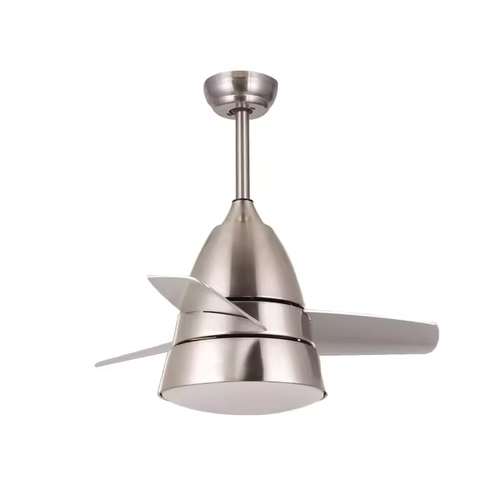 MIMAX - MODELO ALIZE - Ventilador de techo con LED 24W ALIZE Mimax Niquel Satinado 3 Aspas - 1