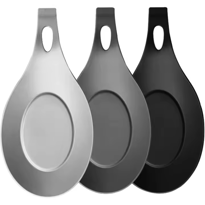 3 piezas de Cuchara de silicona, REST de utensililios de Cocina, soporte de Cuchara de silicona de Cocina soporte de Cuchara de Resistencia al Calor para Estufa - 1