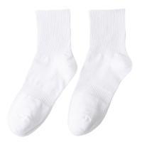 Calcetines finos de verano para hombre, 3 pares, color sólido transpirable, negro, blanco y gris, algodón puro a media pantorrilla, absorbentes del sudor y desodorantes para todas las estaciones - details 5