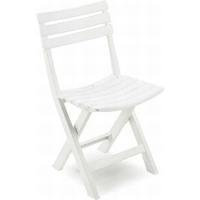 Silla Plegable Gerimport de Resina Blanca para Jardín y Terraza - details 0