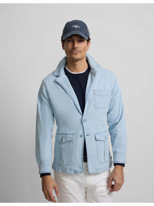 Semiblazer Silbon con Bolsillos Denim Hombre SILBON Raíz Inicio MARCAS SILBON PARKAS SILBON HOMBRE ROPA CAZADORAS Y ABRIGOS