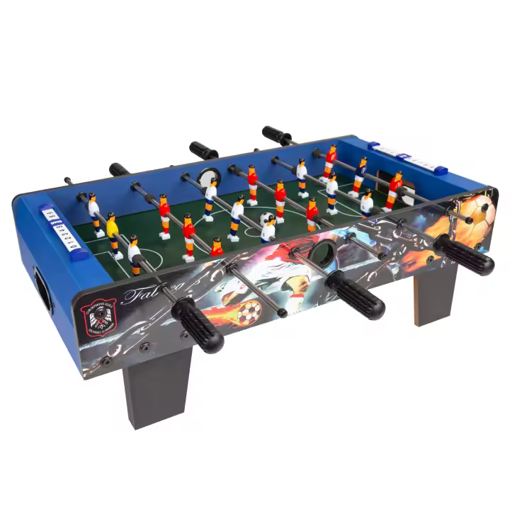 CB Games - Futbolín de madera sobremesa, 18 jugadores, Con marcadores manuales, Para jugar 2-4 personas, Medidas 69x37x24 cm, Futbolines para niños, Juegos de mesa, Fútbol niño, Juguetes 6 años - 1
