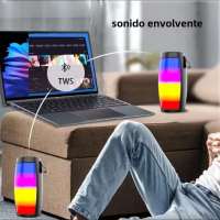 ALTAVOZ BLUETOOTH PORTATIL CON LUCES LED SOPORTE TF PARA COCHE Y CASA - details 3