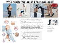 Masajeador De Piernas Con Presión De Aire Para Relajación Muscular Y Drains Líquidos 360° Promueve La Circulación Sanguínea - details 12