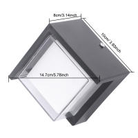 Lámpara De Pared Moderna Y Sencilla LED Para Exterior Impermeable IP65 Decorativa Para Jardín Puerta De Villa Balcón Luz De Pasillo Auto Contenida Sin Bombillas Incluidas - details 9