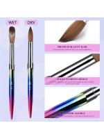 Set De 4 Pinceles De Uñas Acrílicas Para Mujeres Set De Pinceles De Extensión De Gel Y Polvo De Acrílico Para Domicilio DIY - details 1