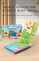 Juego De Educativos Montessori Para Niños Con Adhesivos Libro Ocupado Animal Números Juego De Puzzle De Alineación Regalo De Juguetes Educativos Para Niños - details 20
