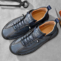 Zapatos Casuales Para Hombre De Cuero Hacer a Mano Transpirables Mocasines De Moda Talla Grande 38-48 Zapatos De Barco Lujo - details 38