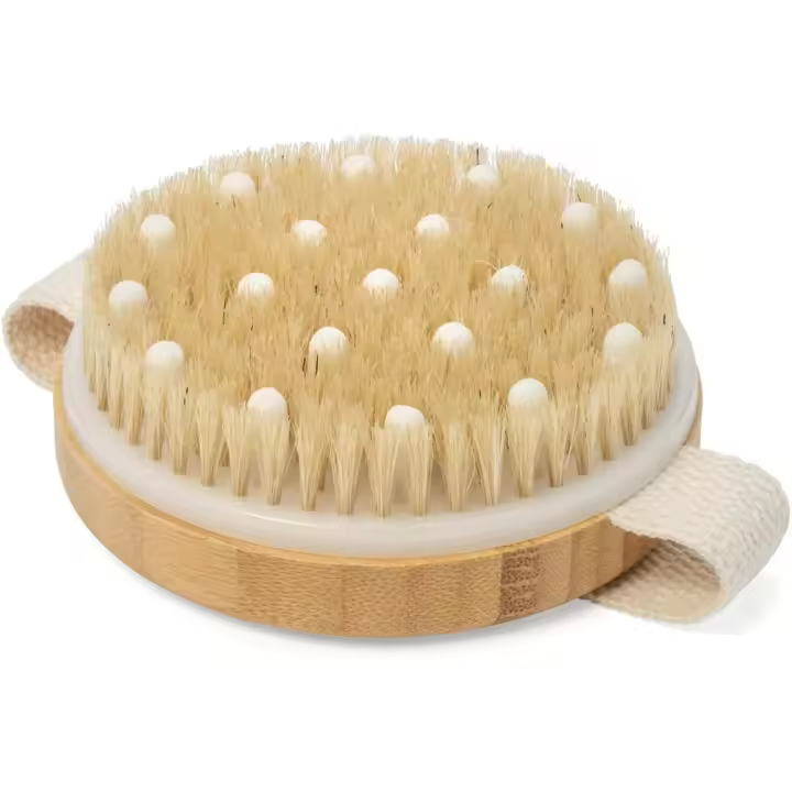 Cepillo corporal para cepillado húmedo o seco y exfoliación suave para una piel más suave y radiante: elimine la celulitis y la piel seca, mejore su circulación - 1