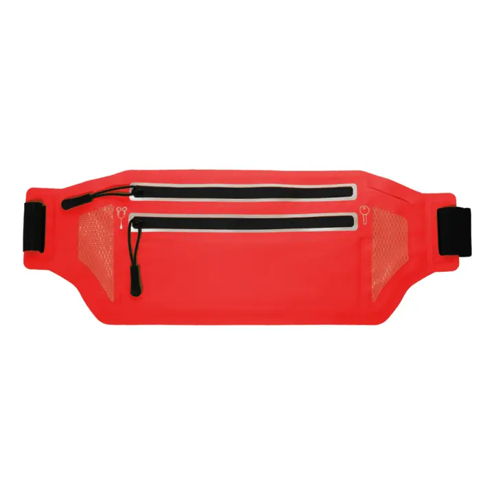 Bolsa Cintura Deportiva, Riñonera Ajustable con Cremallera, Hombre Mujer Mochila Cinturón Color Puro, Bolsa Riñonera Deporte Elástico Running Belt, Soporte para Teléfono 24*13cm - 1