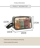 Estuche De Maquillaje Transparente PVC Organizador De Cosméticos Portátil Multipropósito Para Viajes Estuche De Entrenamiento Para Brochas De Maquillaje - details 6