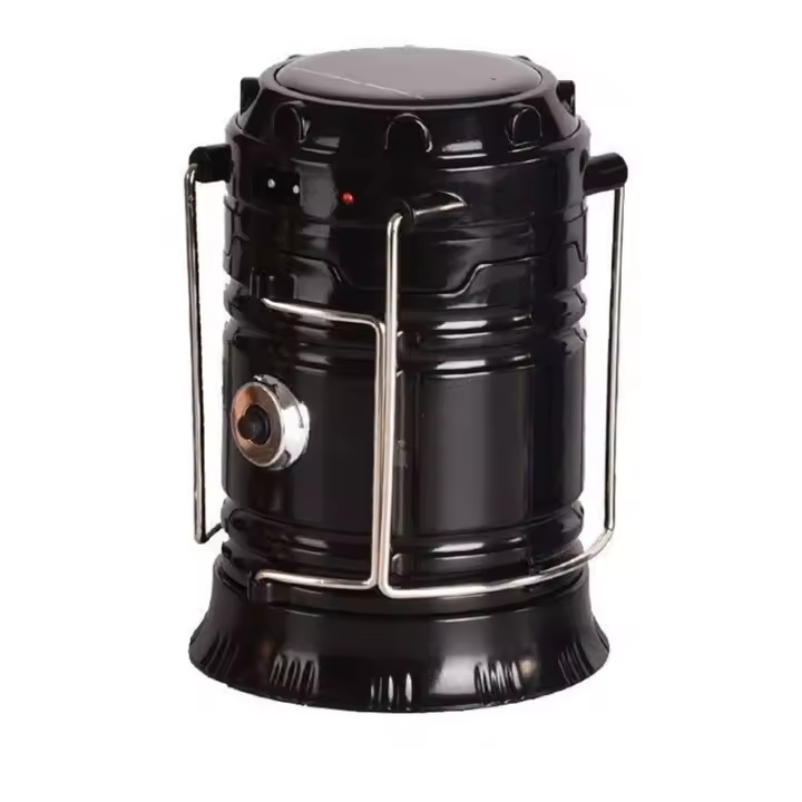 Luz de camping plegable, linterna de camping Colgante, linterna portátil para acampar, Luz de camping con Energía Solar 9x19 cm/3.54X7.48 pulgadas para senderismo, Pesca y mochileros - 1