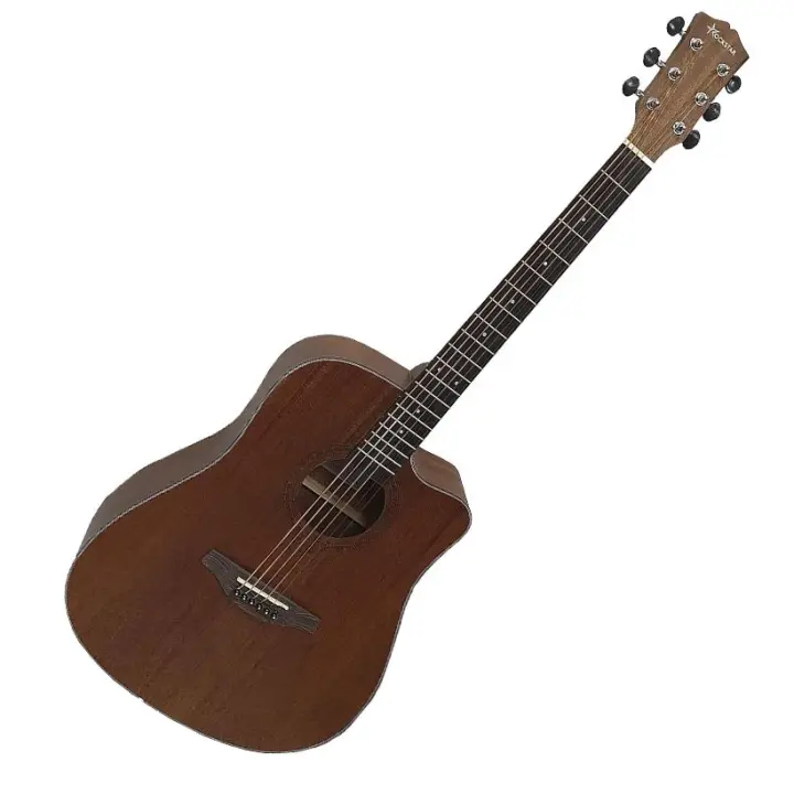Guitarra acústica Rockstar SA-4122NS guitarra acústica con forma dreadnought, cutaway y cuerdas metálicas perfecta para iniciación - 1