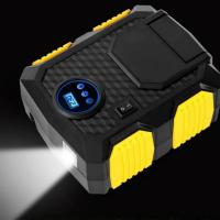 Compresor de aire portátil para automóvil, bomba de inflado de neumáticos digital con lámpara LED, compresor de compresión para coche y motocicleta - details 4