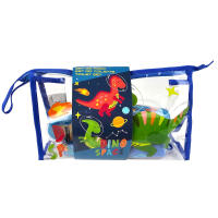Neceser Aseo Viaje Infantil Dinosaurios Set de Aseo para Niño con Toalla de manos, Cepillo para pelo, Vaso, Regalo Cumpleaños, Ideal para Colegio, Guardería - details 0