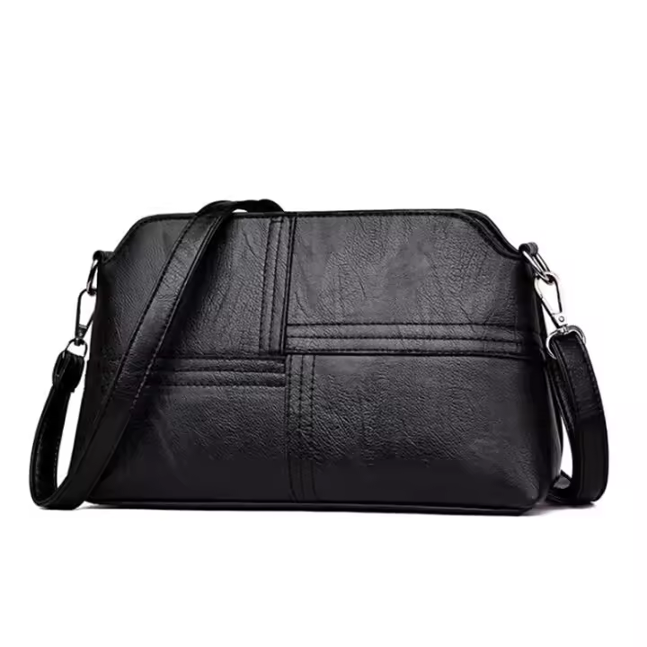 Bolso de hombre Vintage de cuero PU para Mujer, Bandolera de Empalme, Diseño de lujo, Bolso de viaje para Compar - 1