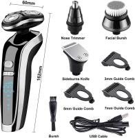 Afeitadora Electrica Hombre El juego de aseo inalámbrico resuelve todas sus necesidades de aseo personal. Experimente un afeitado suave y al ras con las cuchillas y láminas de acero inoxidable hipoalergénicas de última generación que están diseñadas espec - details 3