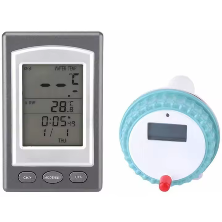 Termómetros flotantes Termómetro digital para piscina, Termómetro para temperatura del agua de spa - 1