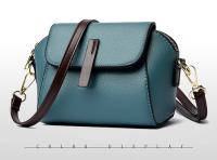 Mini flap messenger bag, fashionable solid color shoulder bag, women's daily commuting PU wallet, coin purse women's casual bag - details 9