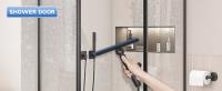 EHOMGUI Escobilla De Ducha Para Puerta De Vidrio Con Mango Telescopio Limpia Espejos De Baño Y Limpiador De Vidrio Ecológico - details 4