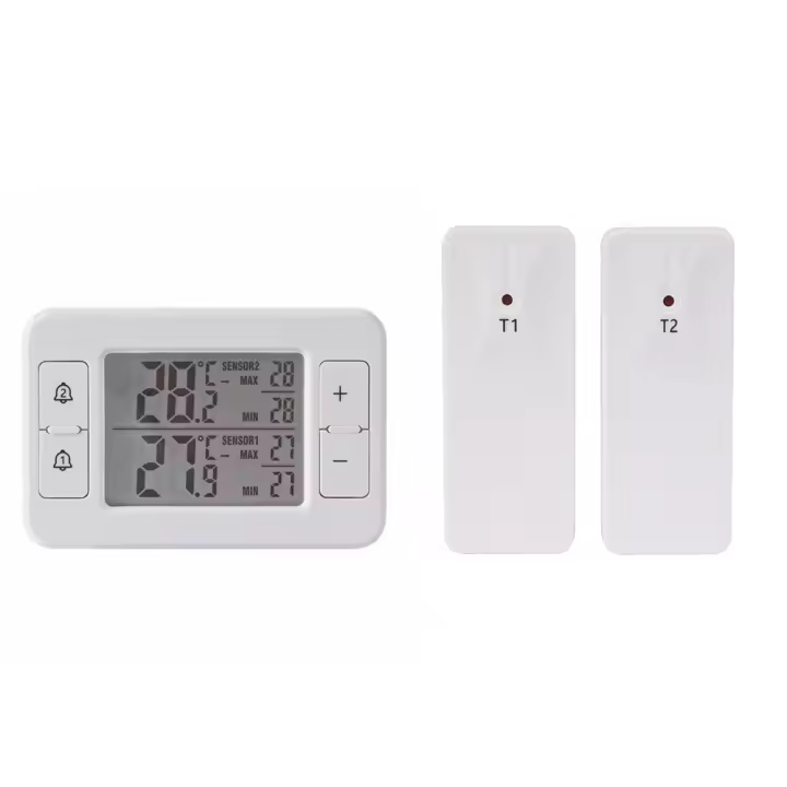Termómetro De Almacenamiento Refrigerado Electrónico Con Función De Alarma Y Transmisión Inalámbrica De Un-dos Para El Hogar Medición De Temperatura De -40℃~60℃ - 1
