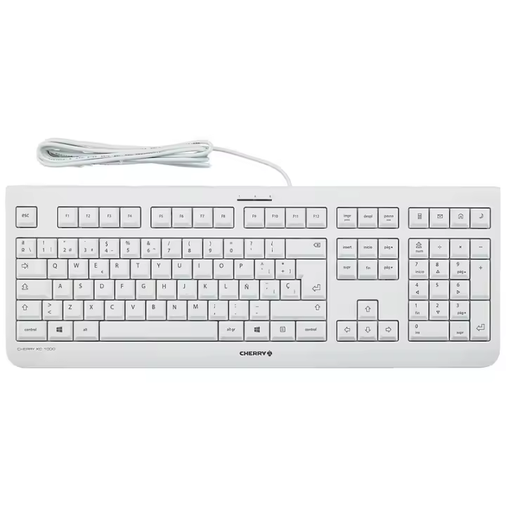 Teclado Alámbrico Cherry KC 1000 con Numérico y Teclas Silenciosas - 1