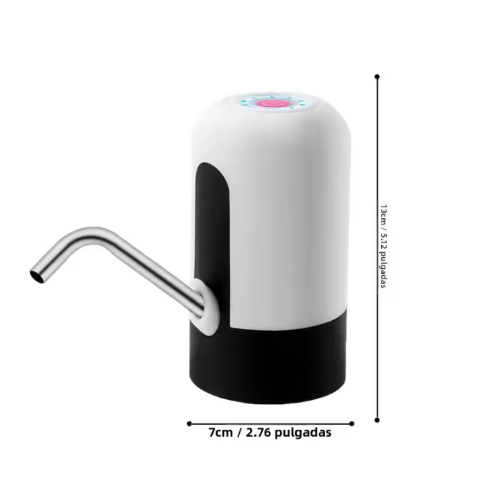 Dispensador De Agua Automático Portátil Para El Hogar Con Bomba De Agua Botella Encendido Con Un Botón Convenientemente Al Aire Libre Negro Y Blanco - 1