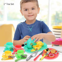 Juego De Té Educativo Temprano Para Niños Con Donuts De Playa Y Tazas Juguetes De Cocina Seguros Para Niños Con Sauceras Y Tazas Llanas Para Juego De Pretensión - details 1
