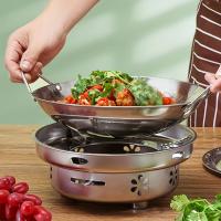 Sartén De Acero Inoxidable 29cm/11 Pulgadas Con Asa Resistente Al Desgaste Para Cocinar Pasta Carne Arroz Ramen Antiadherente - details 3