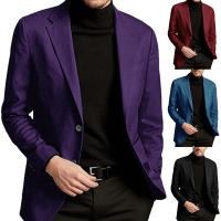 Chaqueta De Cabello De Sapo Para Hombre Slim Con Alineación Monosílabo European Size M-XXL Chaqueta Inteligente Casual Delgada Para Negocios - details 2