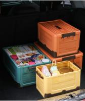 Caja De Almacenamiento Grande Con Tapa Para Exteriores Y Camping Plegable Plástico Organizador De Suministros Para El Hogar Y Coche - details 14