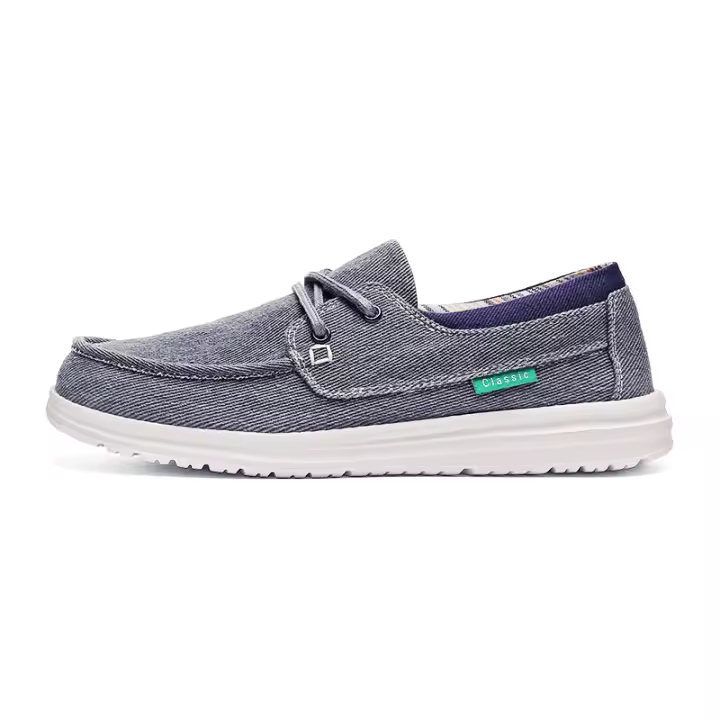 Zapatos De Lona Para Hombre Retro Ligeros Y Confortables Mocasines De Verano Calzado Casual De Negocios Para Primavera/Otoño - 1