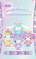 Bloques De Construcción Sanrio Unicornio Kuromi My Melody Cinnamoroll Hello Kitty Anime Figura Modelo Juguetes Para Niños Regalos - details 0
