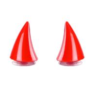 2Pcs Adornos De Cuerno De Diablos Para Casco De Motocicleta Y Coche Accesorios De Silicone Decoración Motocross Unisex - details 4