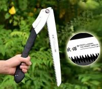 Sierra Plegable Para Carpintería 14 Pulgadas Acero De Manganeso Para Cortar Ramas De Madera Y Bambú Herramienta De Poda Y Trims - details 2