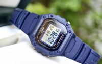 CASIO digital watch W-218h-2av resin strap 50m water resist - alarm - light - details 0